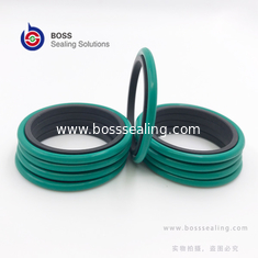 Porcelana Parte posterior verde marrón compacta de sello de la barra del eje del glyd del anillo o de goma de bronce temporario doble hidráulico del anillo PTFE proveedor