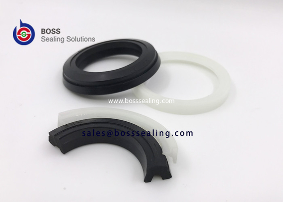 Material hidráulico compacto del sistema NBR90 POM del sello del OHMIO negro blanco de la buena calidad proveedor